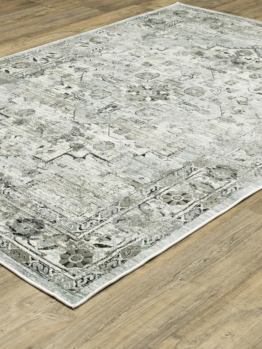 Gemini 6'7" x 9'6" Grey Rug