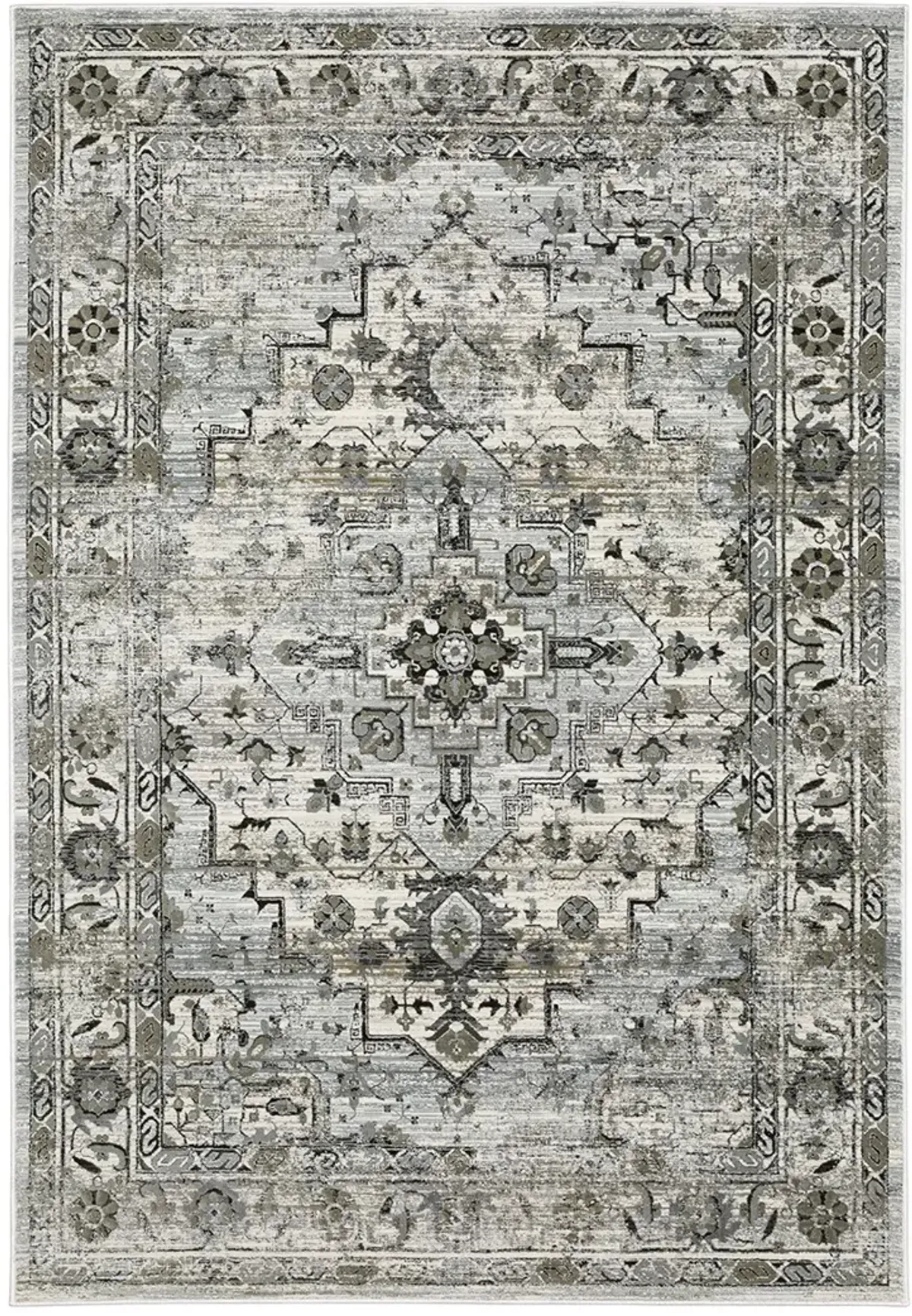 Gemini 6'7" x 9'6" Grey Rug