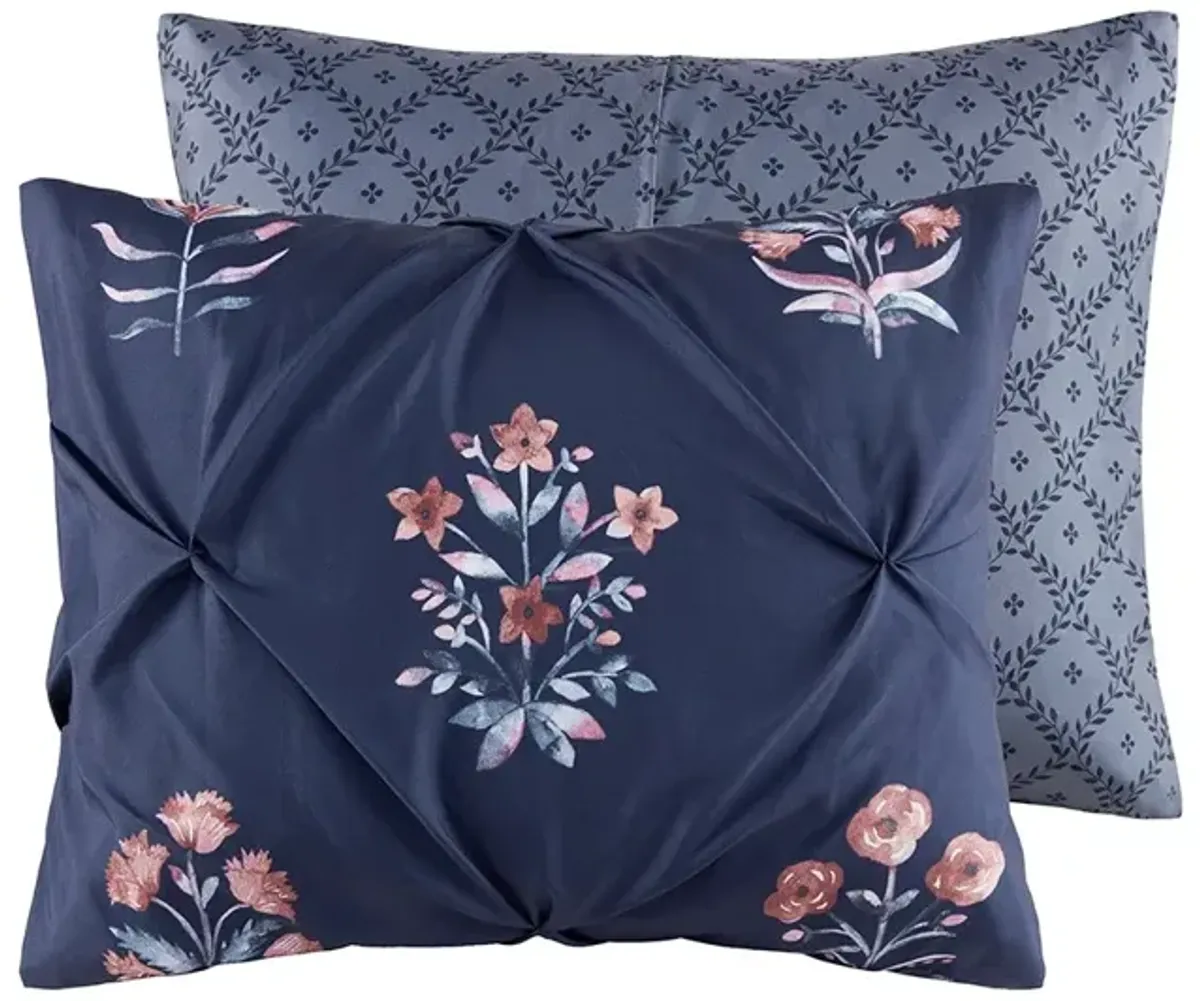 Gracie Mills Josephine 4 Piece Jacquard Comforter Set - Full/Queen