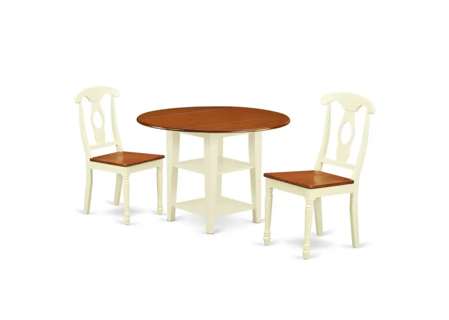 Dining Room Set Buttermilk & Cherry