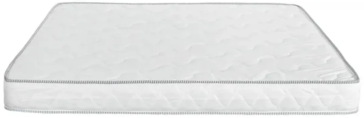 Sofi 6 Inch Full Size Reversible Mattress, Double Quilting, PU Foam Core - Benzara