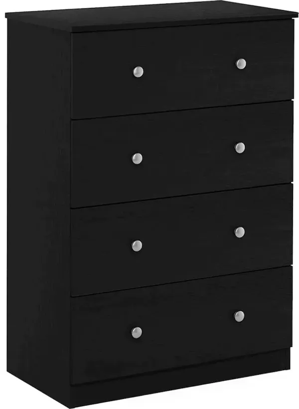 Furinno Tidur Simple Design 4-Drawer Dresser, Americano