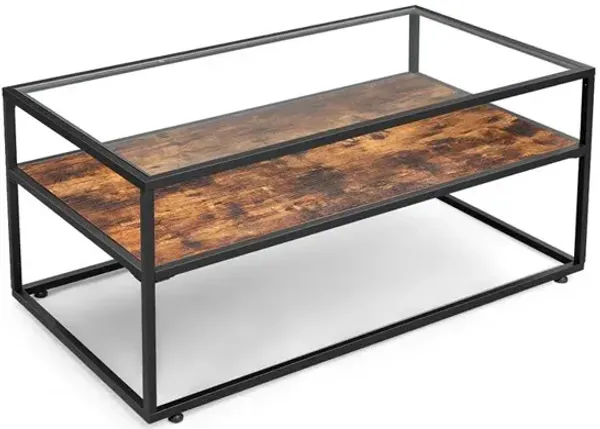 Hivvago Glass Tabletop Coffee Table