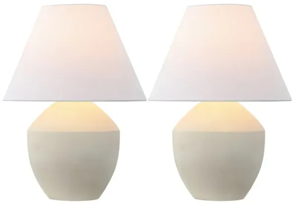 Ralf 20.5" Minimalist Scandinavian Resin/Iron LED Table Lamp