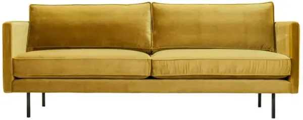 Luxe Mustard Velvet Sofa - Part of Raphael Collection, Belen Kox