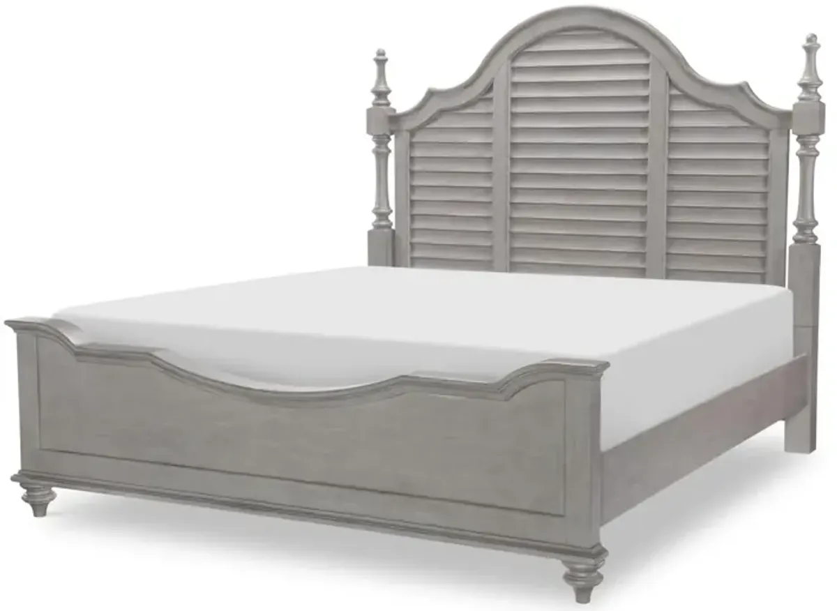 Kingston Cal King Louvered Poster Bed