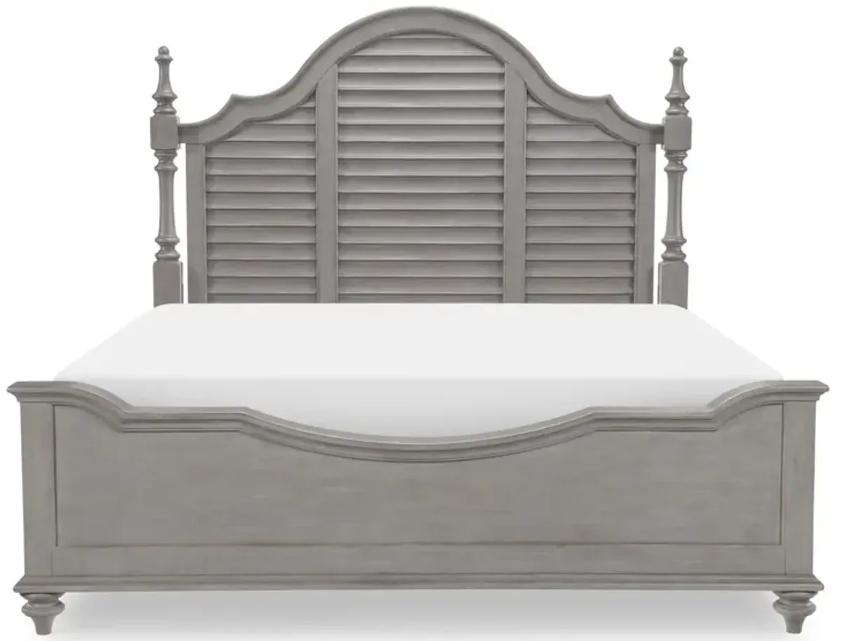 Kingston Cal King Louvered Poster Bed