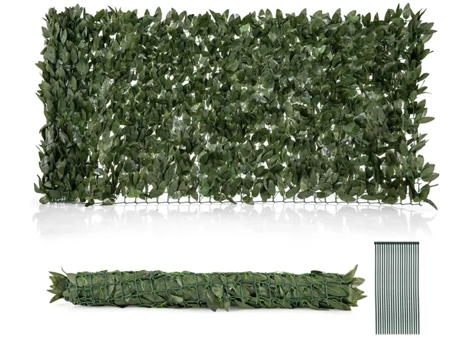 Artificial Lily Leaf Privacy Fence for Garden Yard Balcony Deck