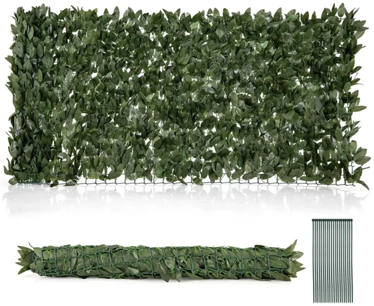 Artificial Lily Leaf Privacy Fence for Garden Yard Balcony Deck