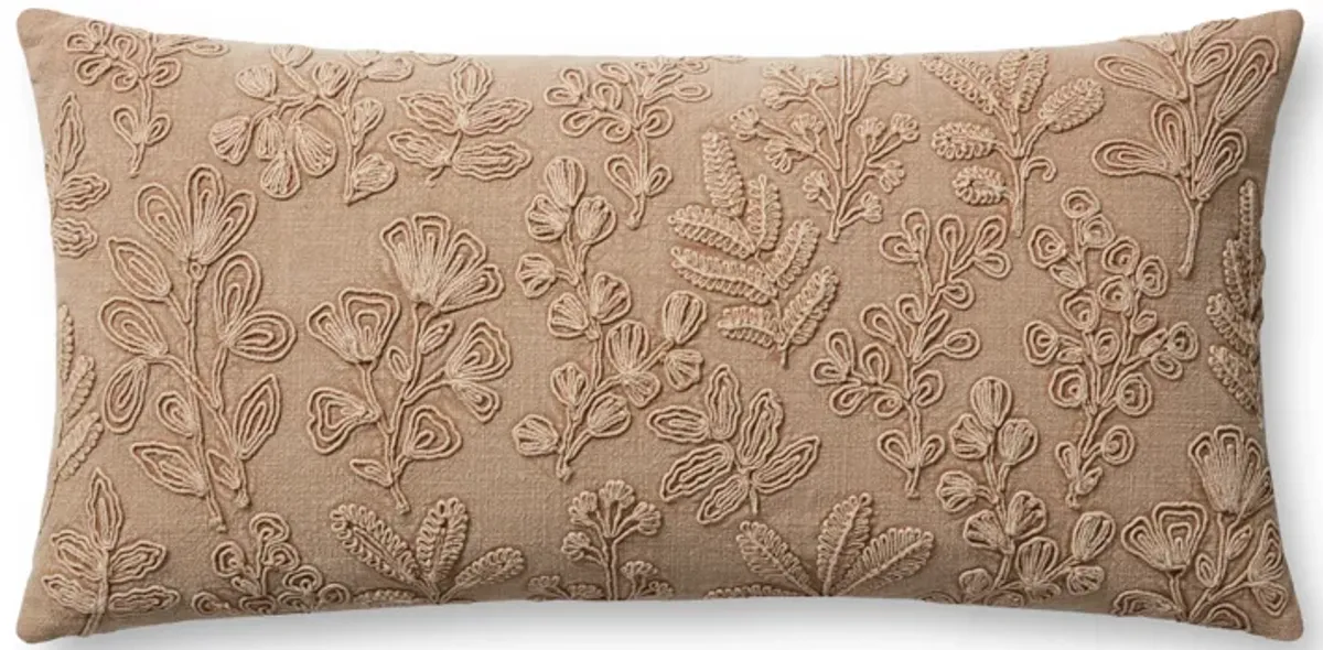 Louise PMH0054 Natural 12''x27'' Down Pillow by Magnolia Home by Joanna Gaines x Loloi