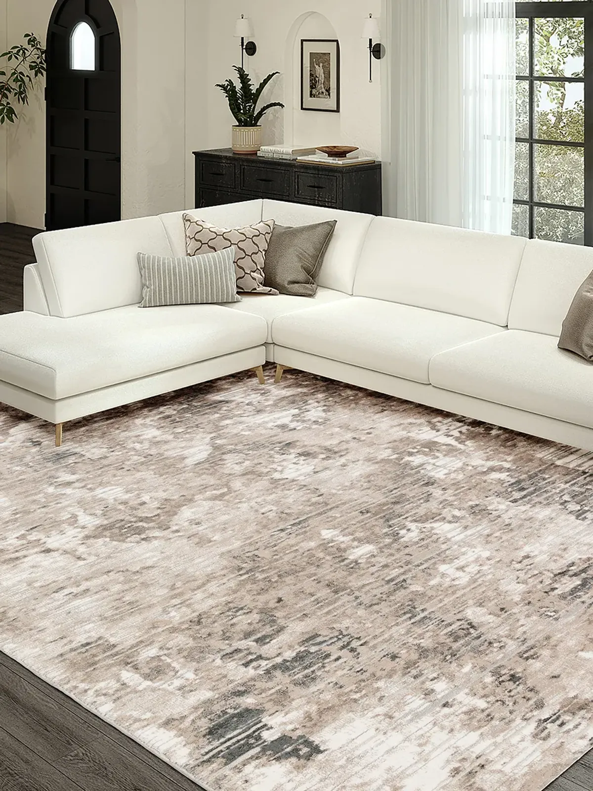 Rhodes RR4 Taupe 3'2" x 5'1" Rug