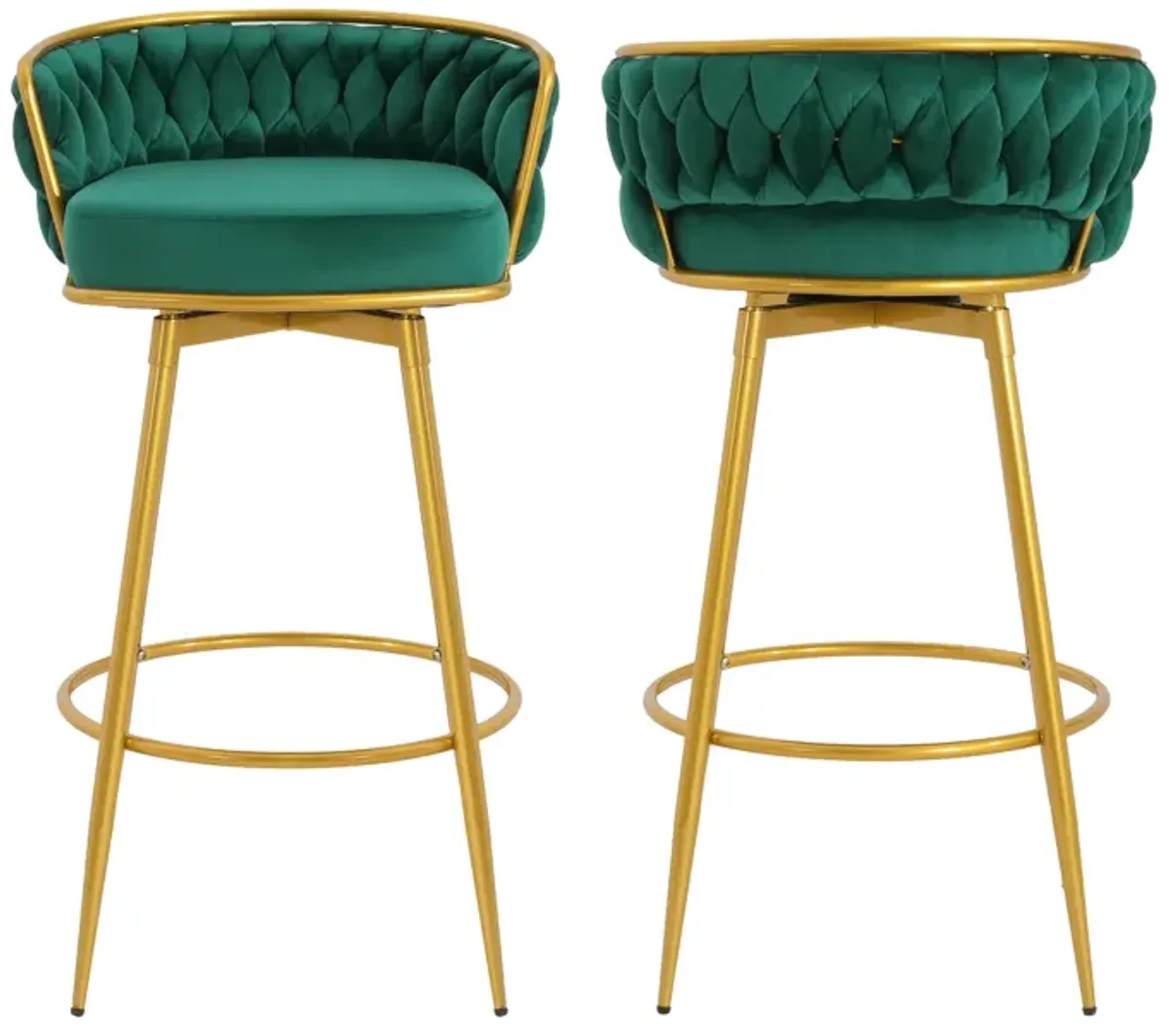 Merax Swivel Counter Height Bar Stools Set of 2