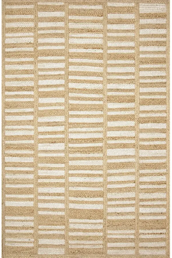 Redondo REO03 White/Natural 8'6" x 12' Rug