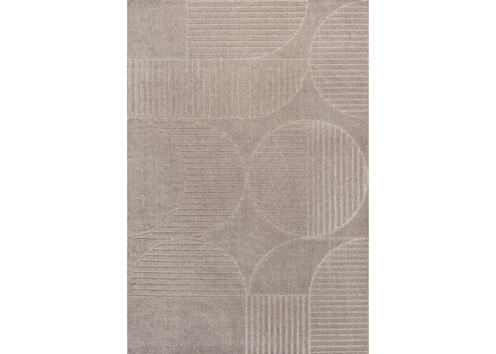 Nordby Geometric Arch Scandi Striped Area Rug