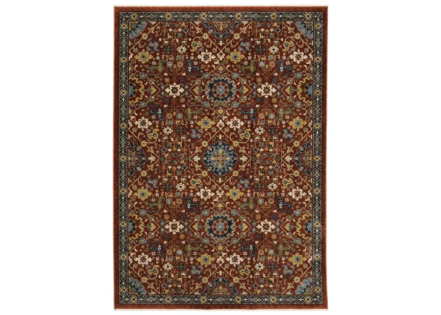 Aberdeen 9'10" x 12'10" Red Rug