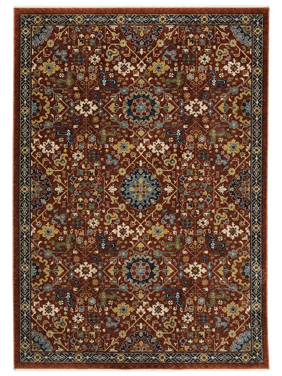 Aberdeen 9'10" x 12'10" Red Rug