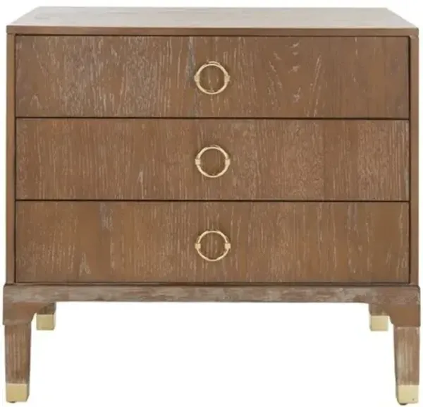 Safavieh Lorna 3 Drawer Contemporary Night Stand