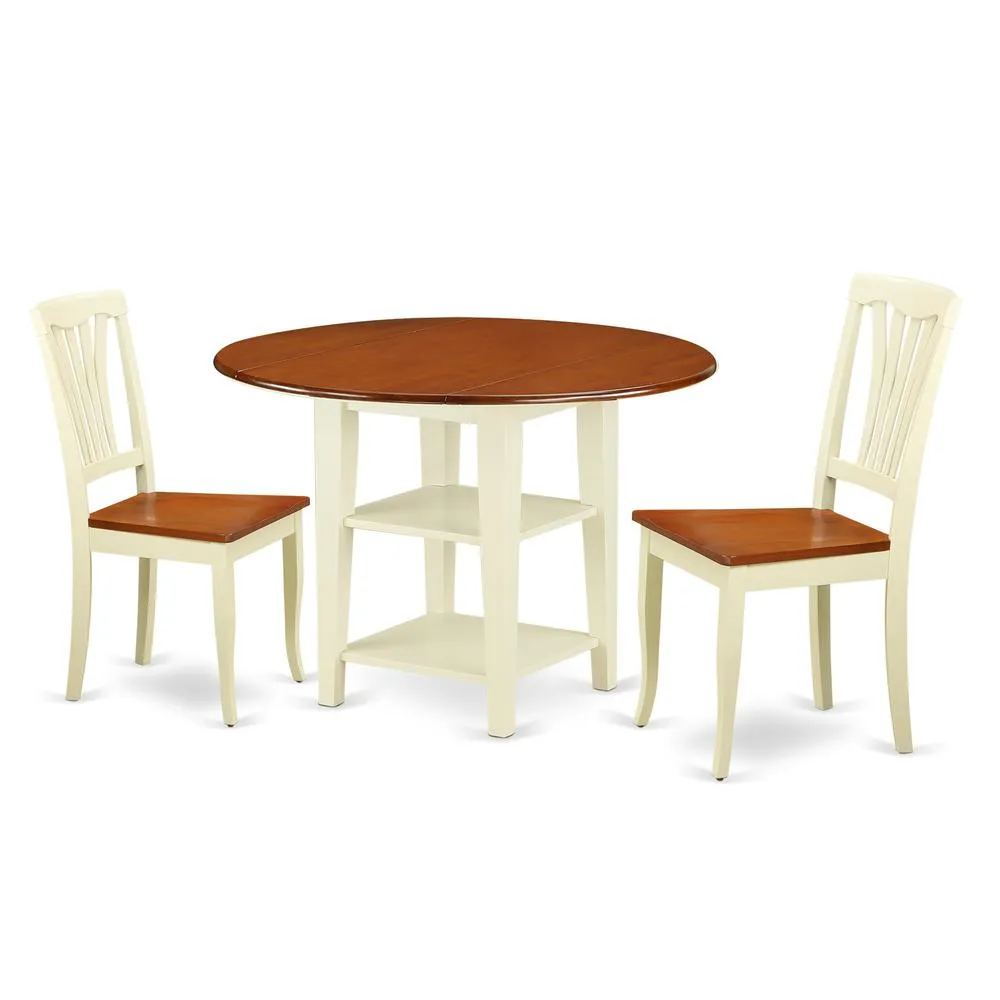 Dining Room Set Buttermilk & Cherry