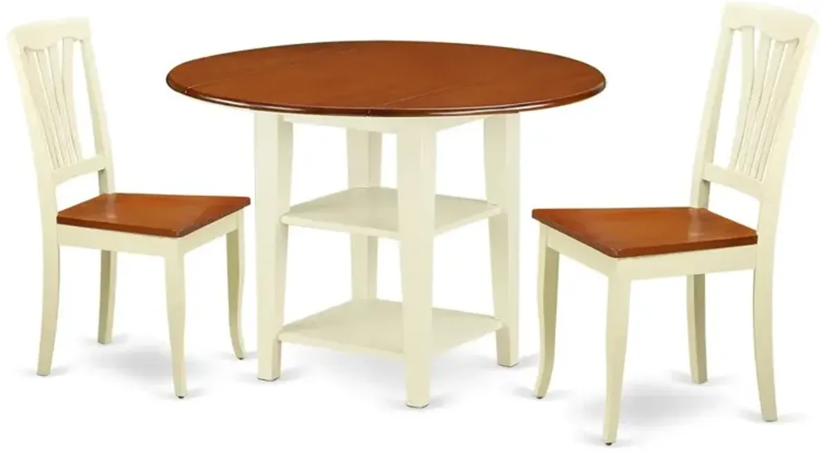 Dining Room Set Buttermilk & Cherry