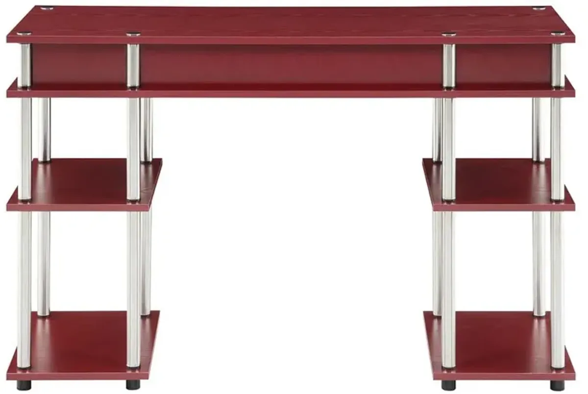 Convenience Concepts Designs2Go No Tools Student Desk with Shelves, R4-0539