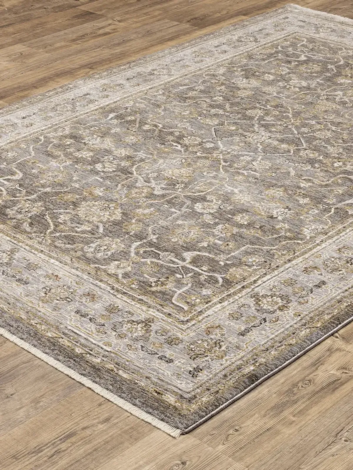 Maharaja 6'7" x 9'6" Grey Rug