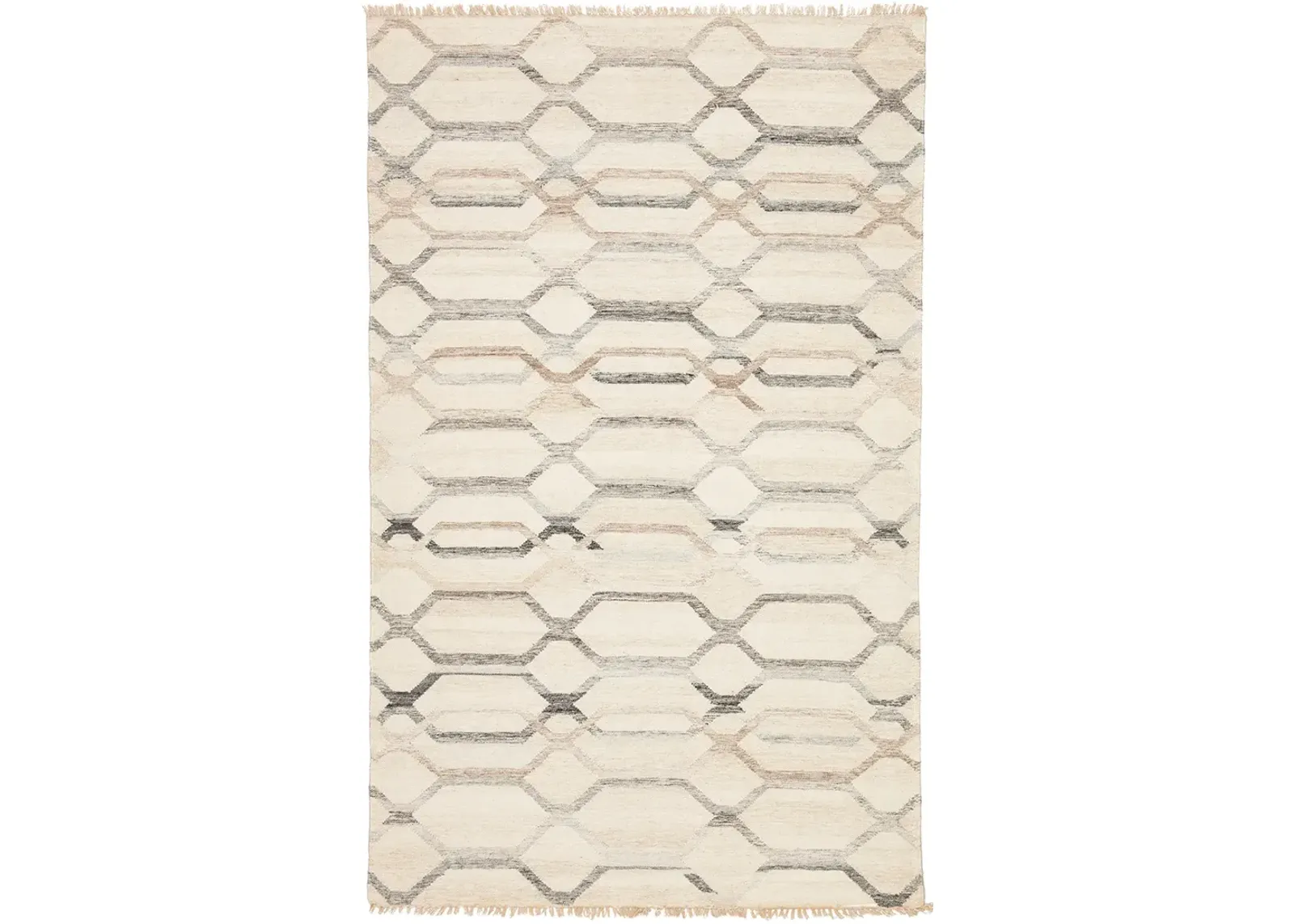 Anatolia Laveer White 3' x 10' Runner Rug