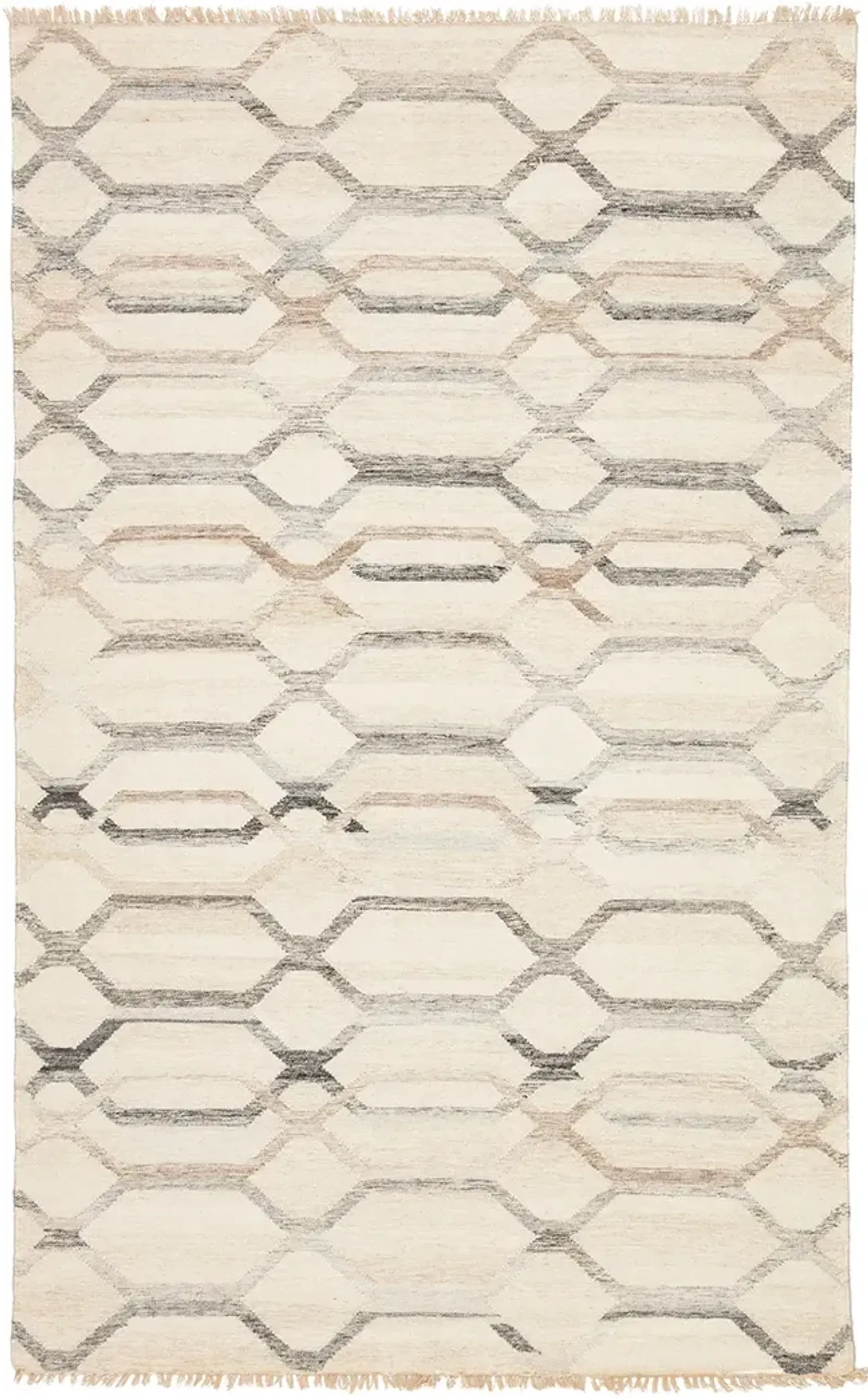 Anatolia Laveer White 3' x 10' Runner Rug