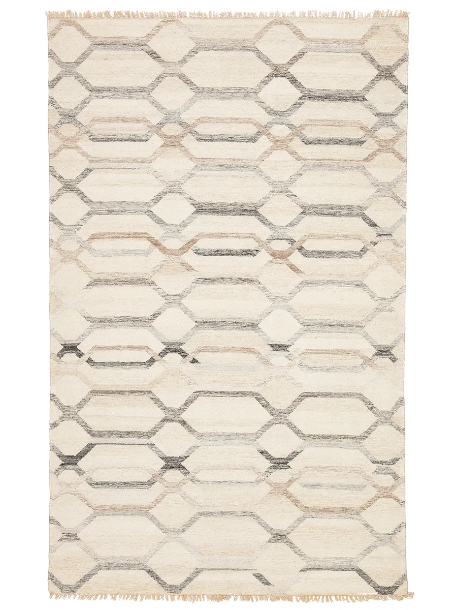 Anatolia Laveer White 3' x 10' Runner Rug