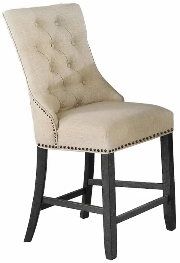 Counter Height Dining Chair, Single Chair in Beige