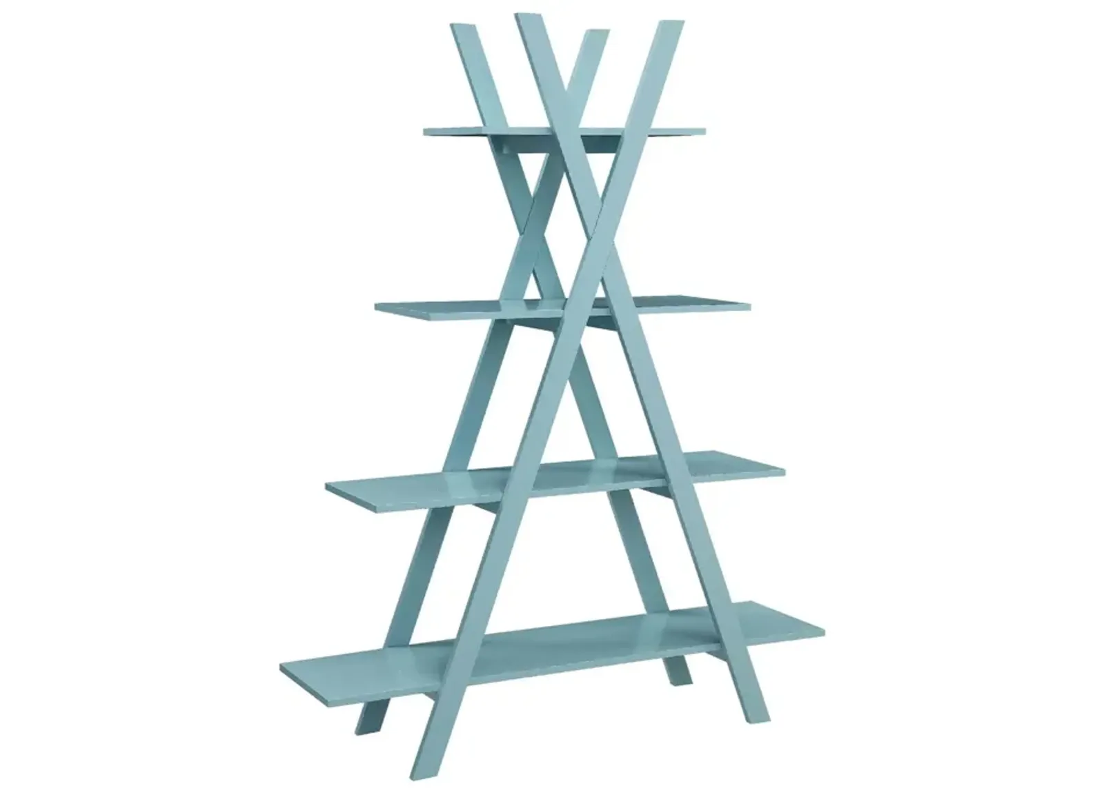 Convenience Concepts Oxford "A" Frame Bookshelf, Sea Foam