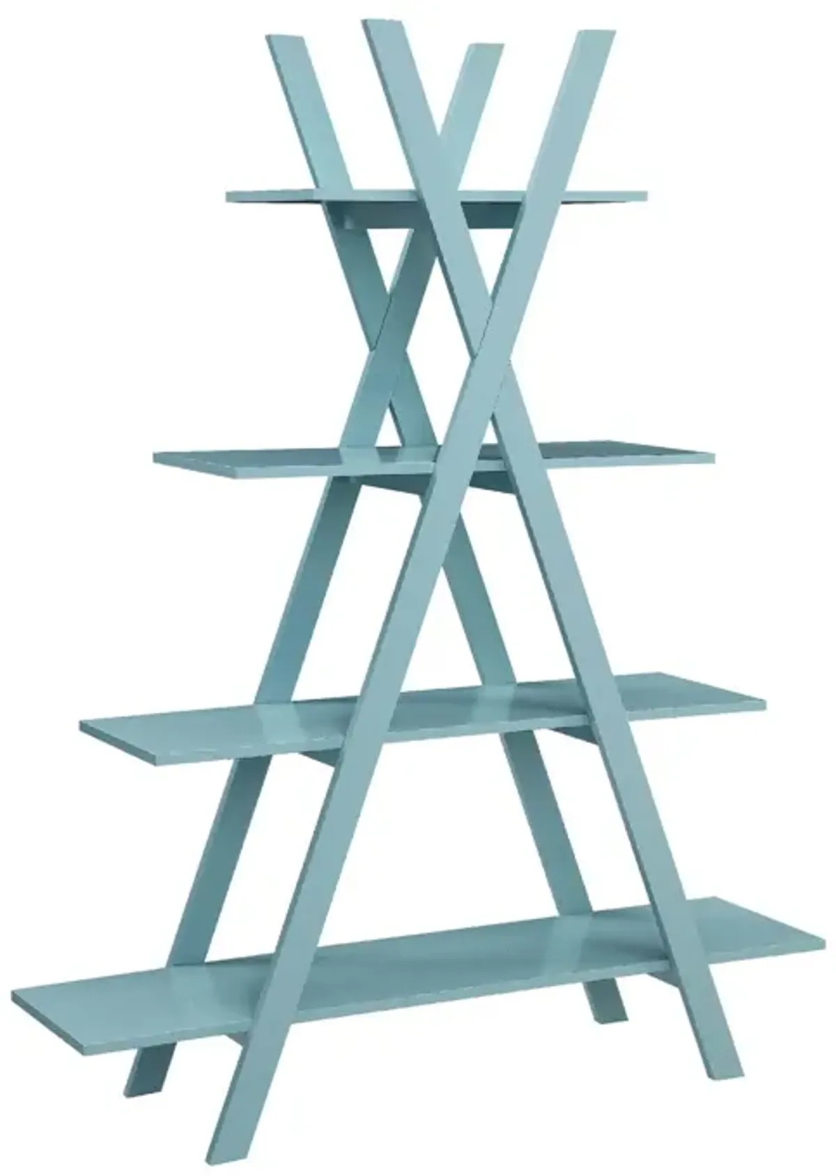 Convenience Concepts Oxford "A" Frame Bookshelf, Sea Foam