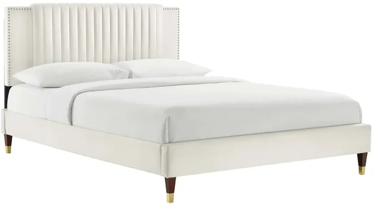 Modway - Zahra Channel Tufted Performance Velvet King Platform Bed