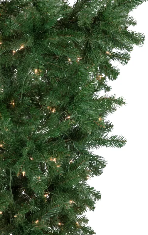 5.5' Pre-Lit Medium Upside Down Spruce Artificial Christmas Tree  Clear Lights