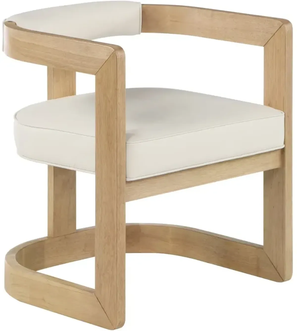 Meridian Furniture Manchester Cream Vegan Leather Dining Chair