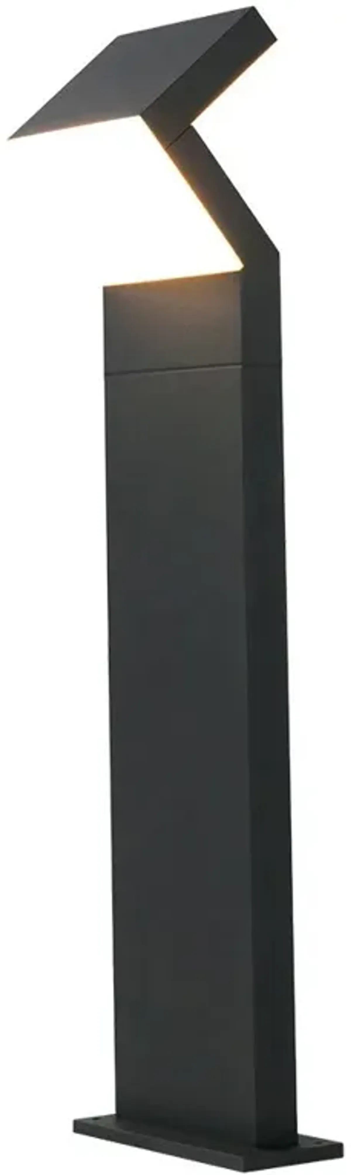 VONN Lighting Modern 17-Watt Integrated LED Outdoor Bollard in Matte Black