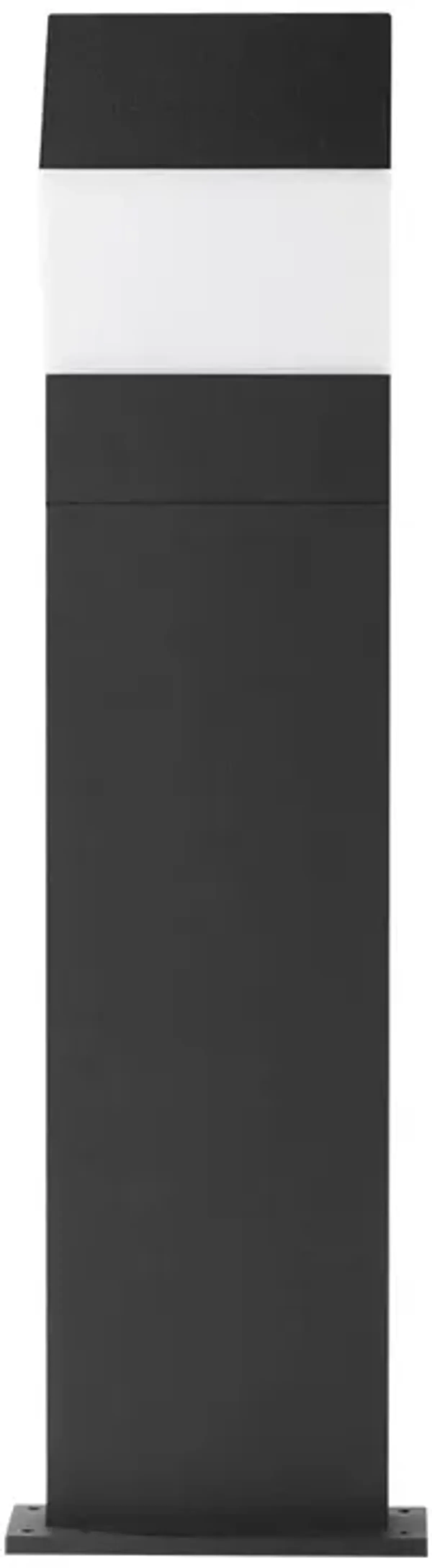 VONN Lighting Modern 17-Watt Integrated LED Outdoor Bollard in Matte Black