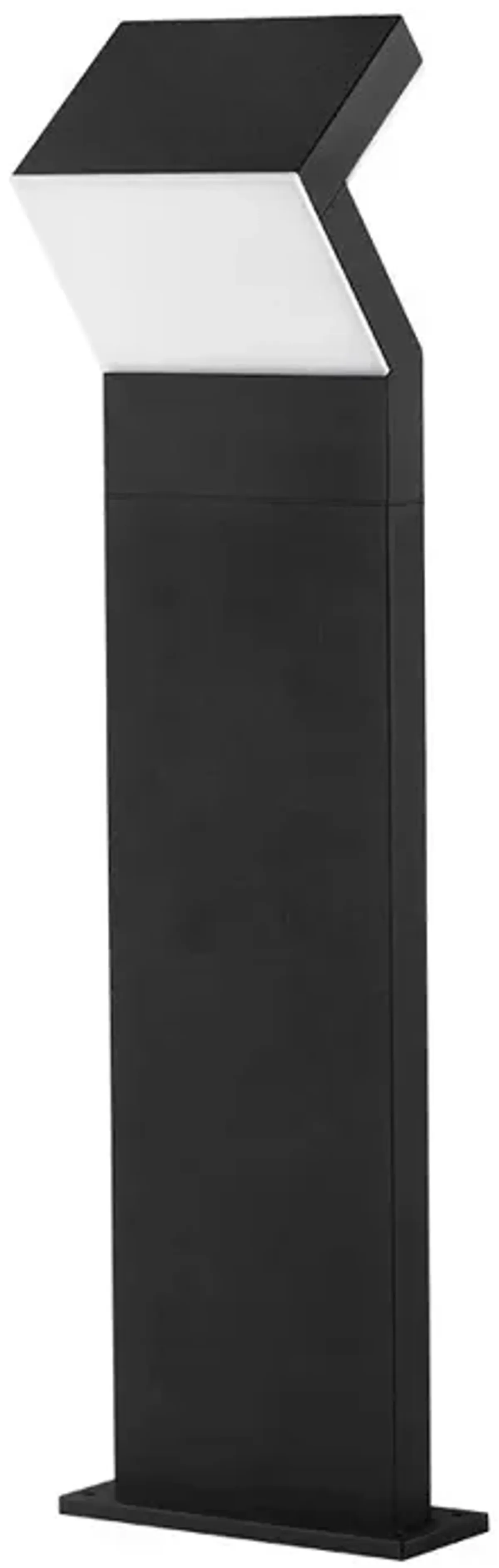 VONN Lighting Modern 17-Watt Integrated LED Outdoor Bollard in Matte Black