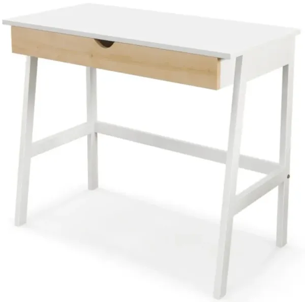 Hivvago Wooden Computer Desk with Drawer for Home Office