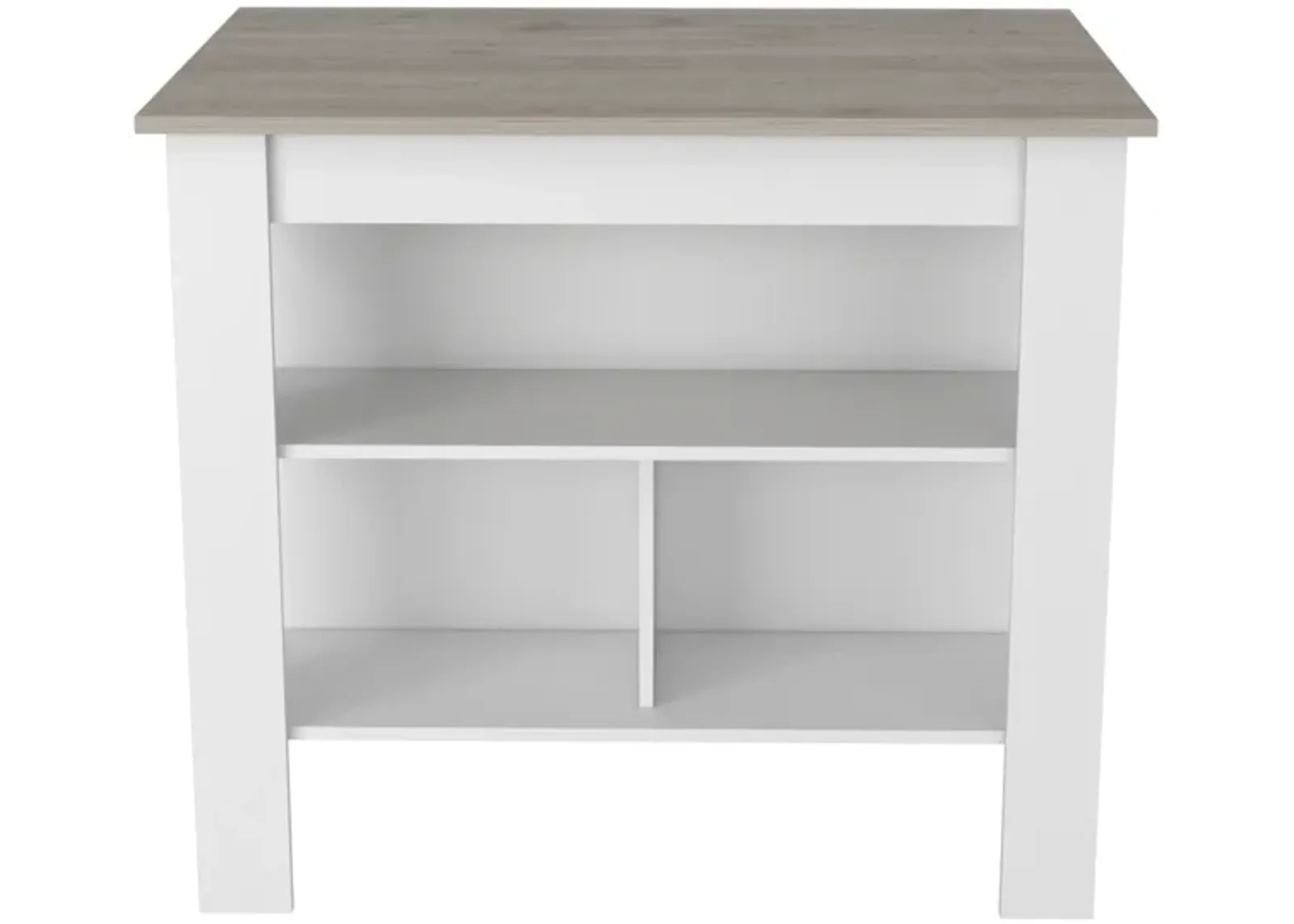 Kitchen Island Antibacterial Dozza, Kitchen, Light Gray / White