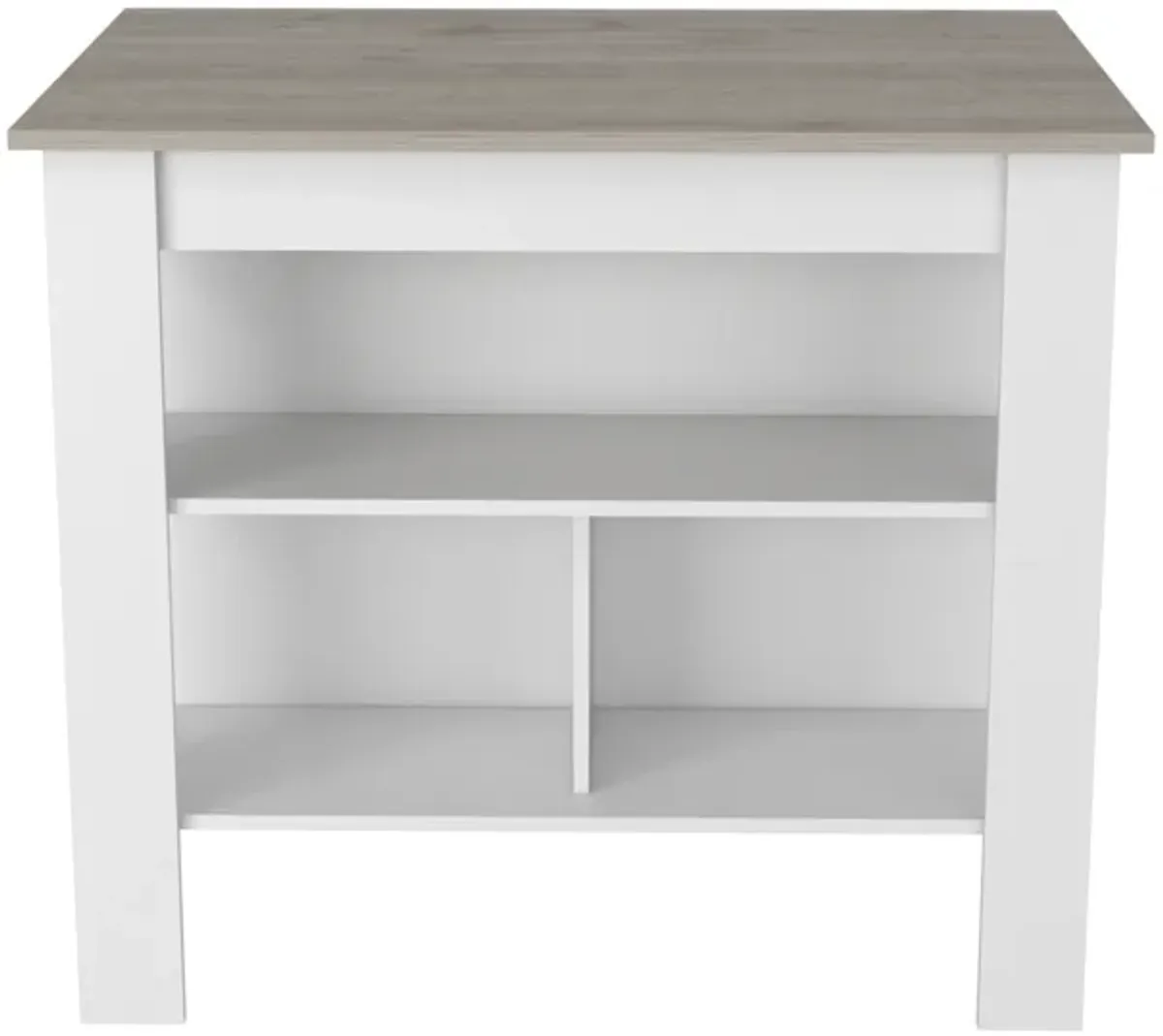 Kitchen Island Antibacterial Dozza, Kitchen, Light Gray / White