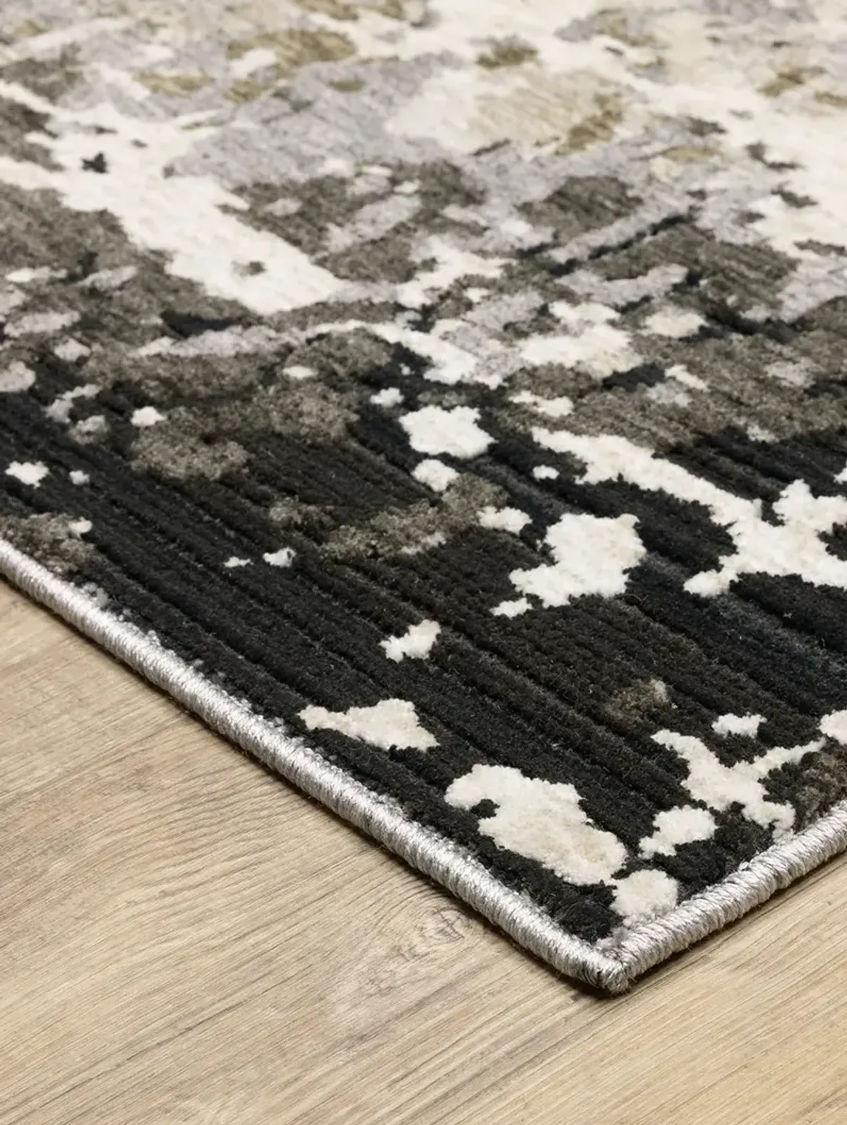 Nebulous 2'3" x 7'6" Grey Rug