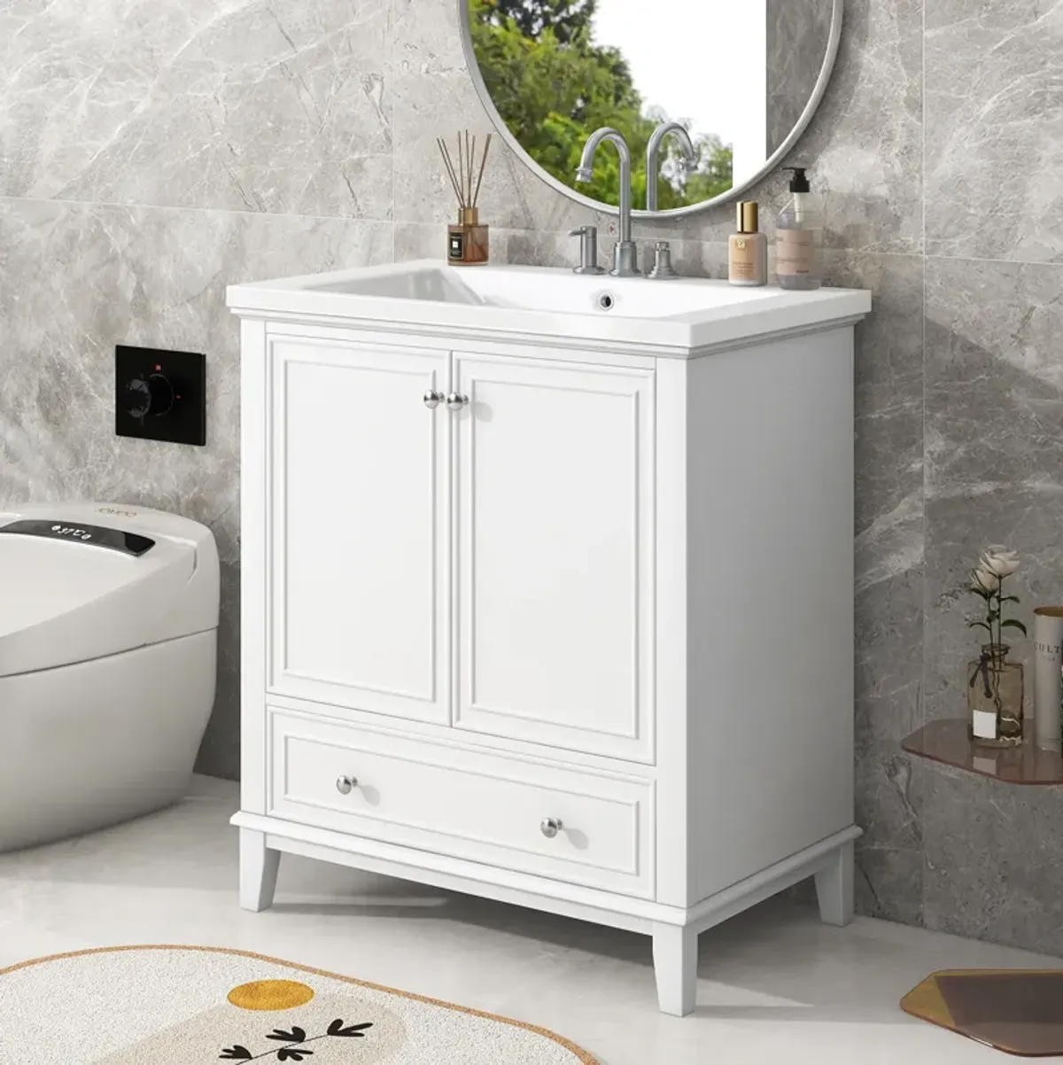 Merax Modern Bathroom Vanity with Sink Combo