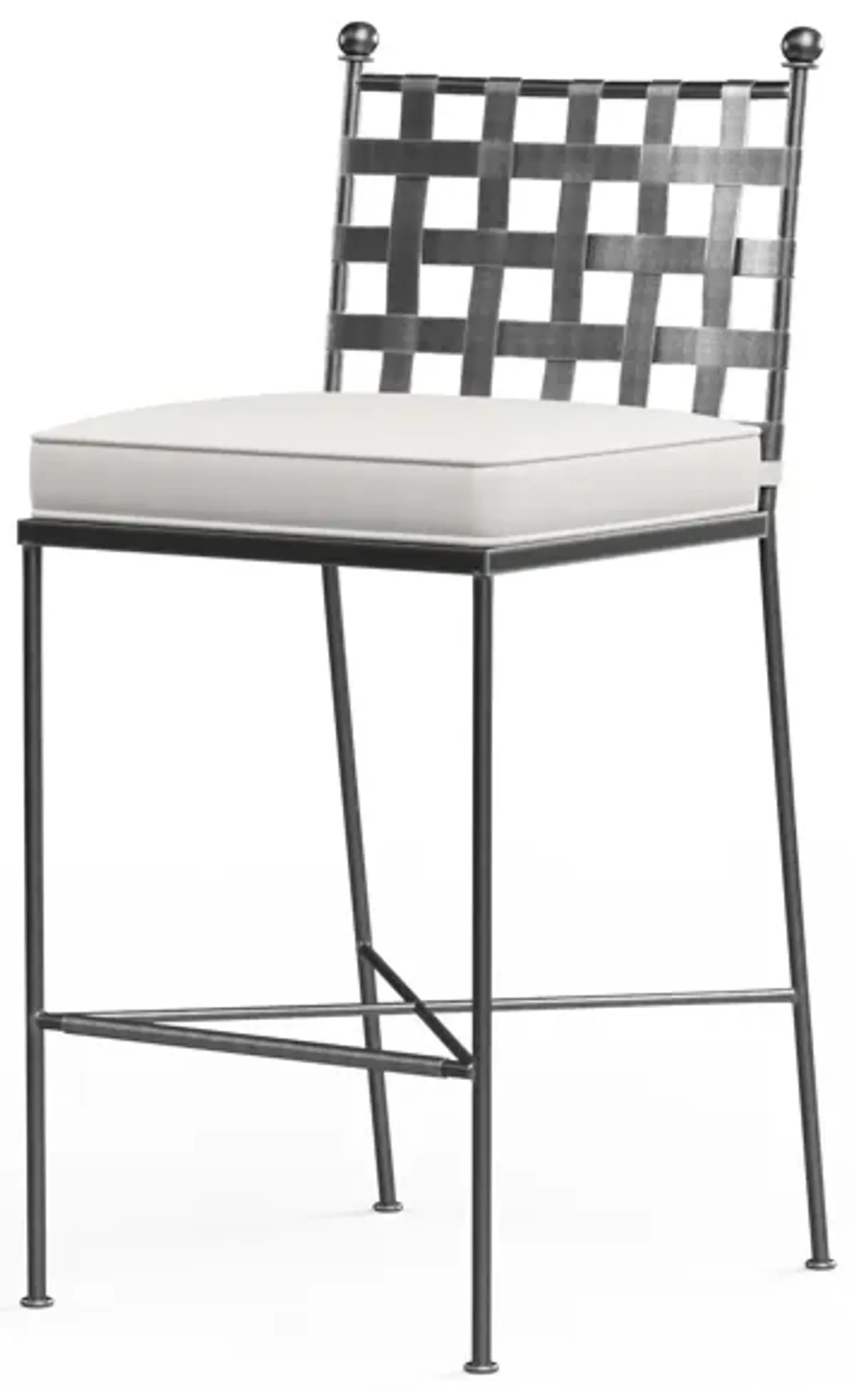 Provence Barstool in Canvas Flax w/ Self Welt