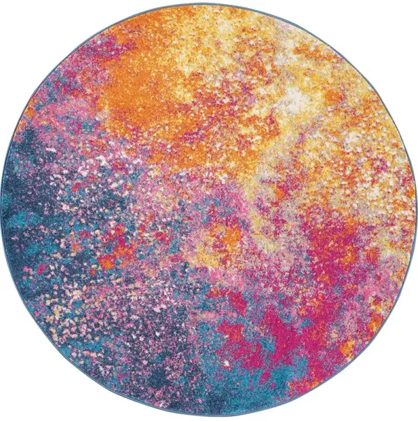 Passion PSN10 Sunburst 4' x Round Rug