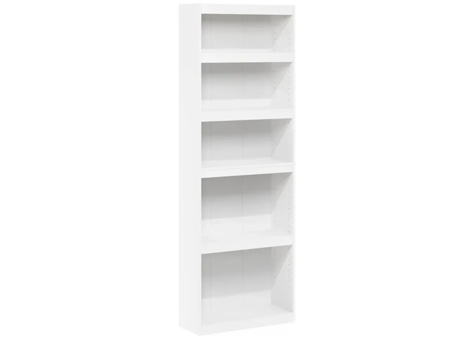 Furinno JAYA Enhanced Home 5-Tier Shelf Bookcase, White