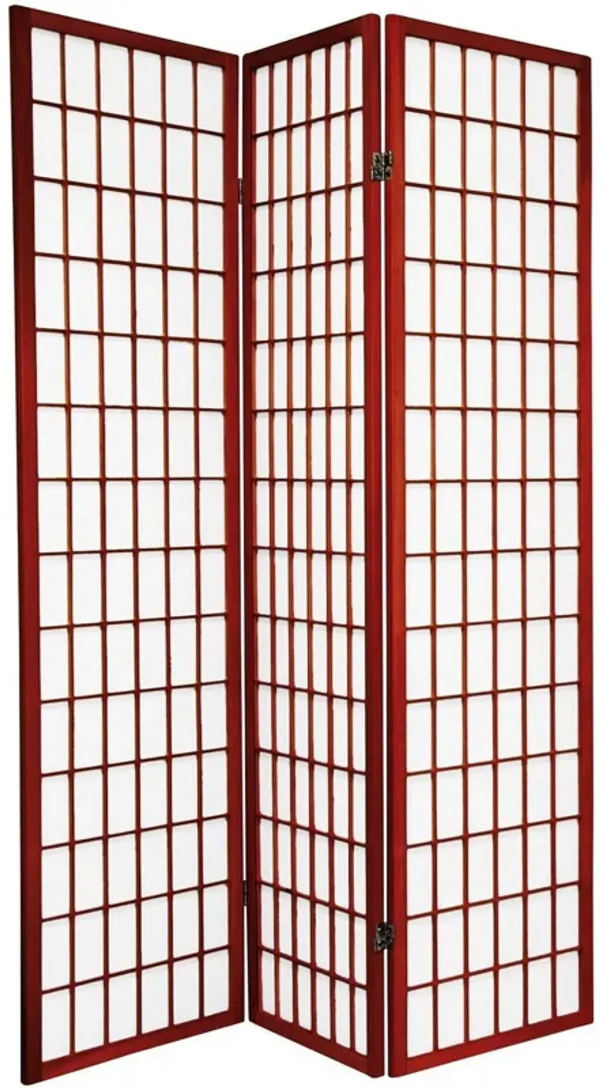 Legacy Decor 6 Panel Japanese Oriental Style Room Screen Divider Black Color
