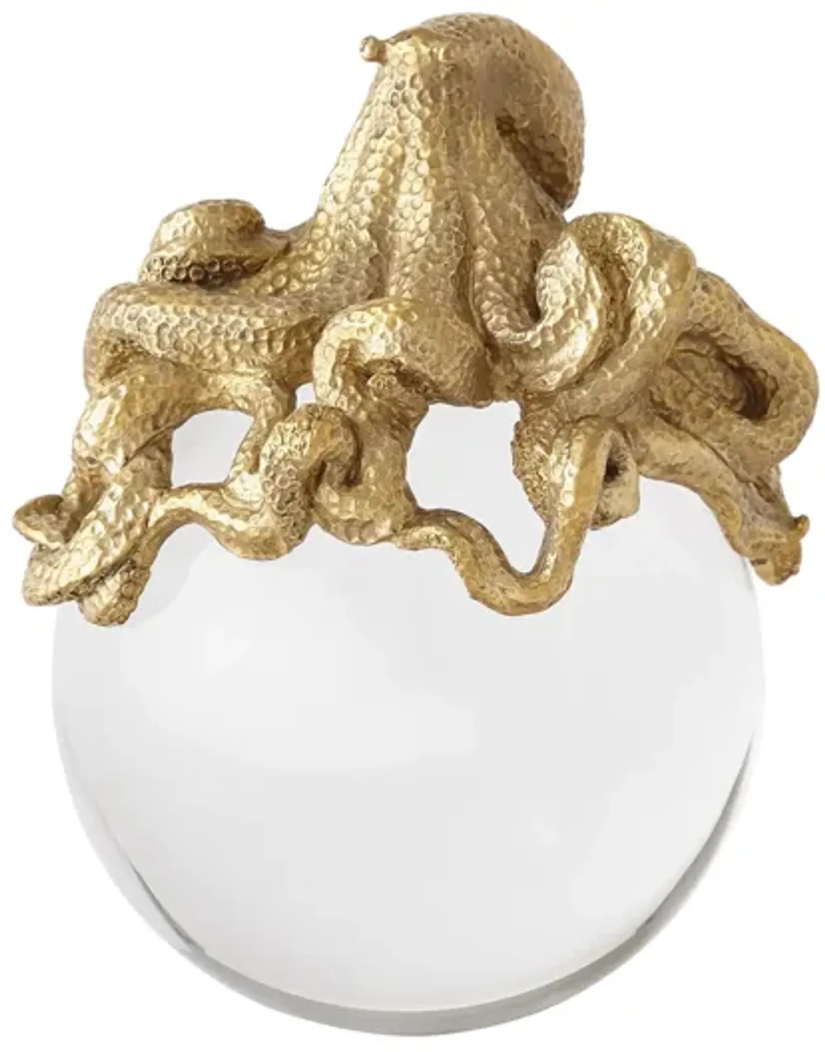 Octopus on Orb-Brass