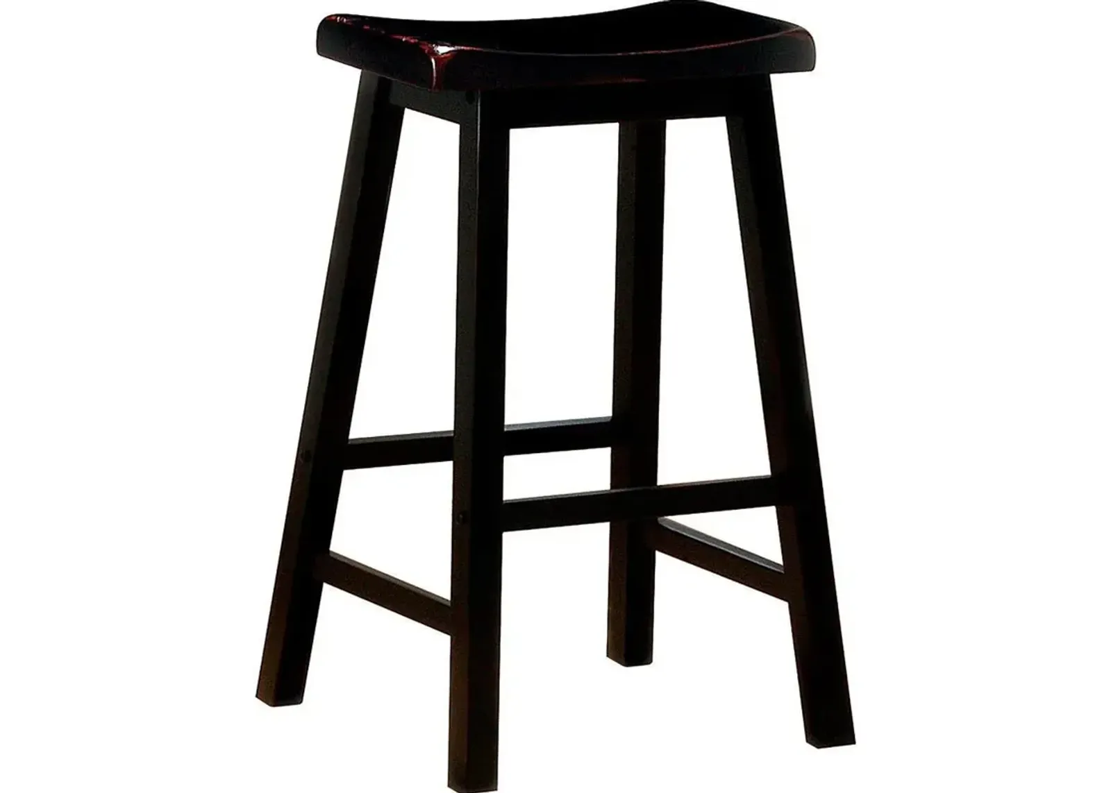 Durant Wooden Bar Stools Black (Set of 2)