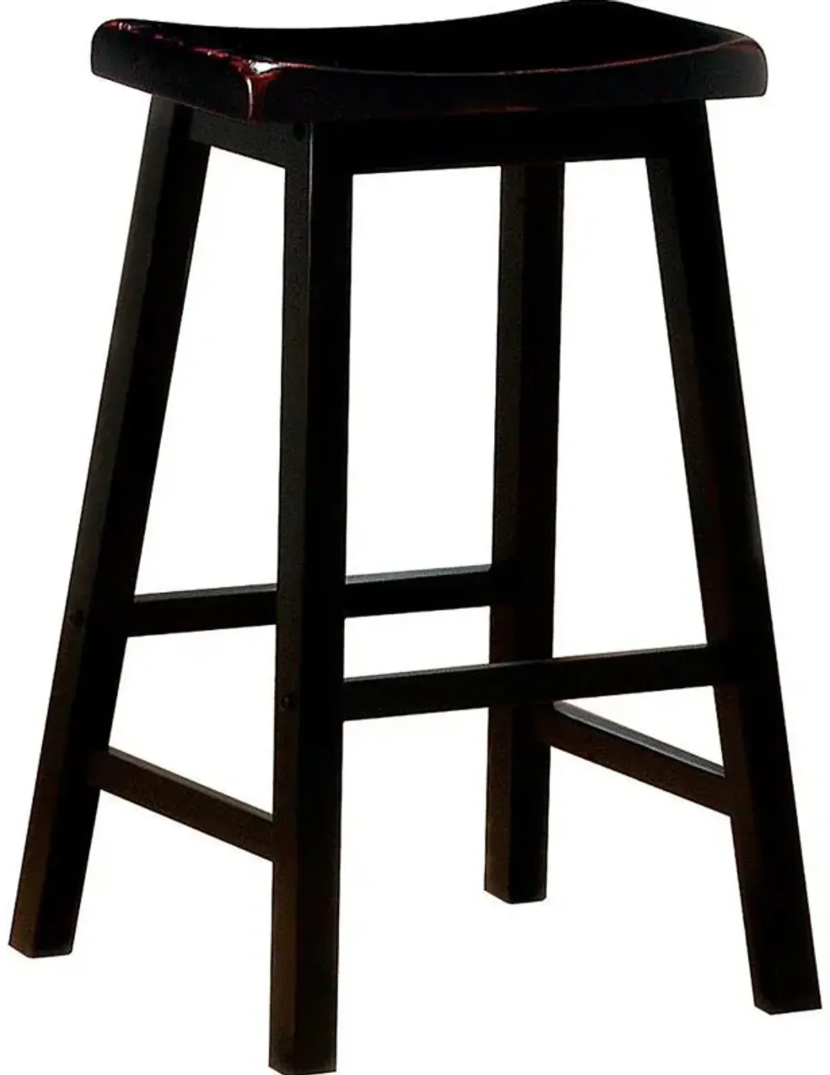 Durant Wooden Bar Stools Black (Set of 2)