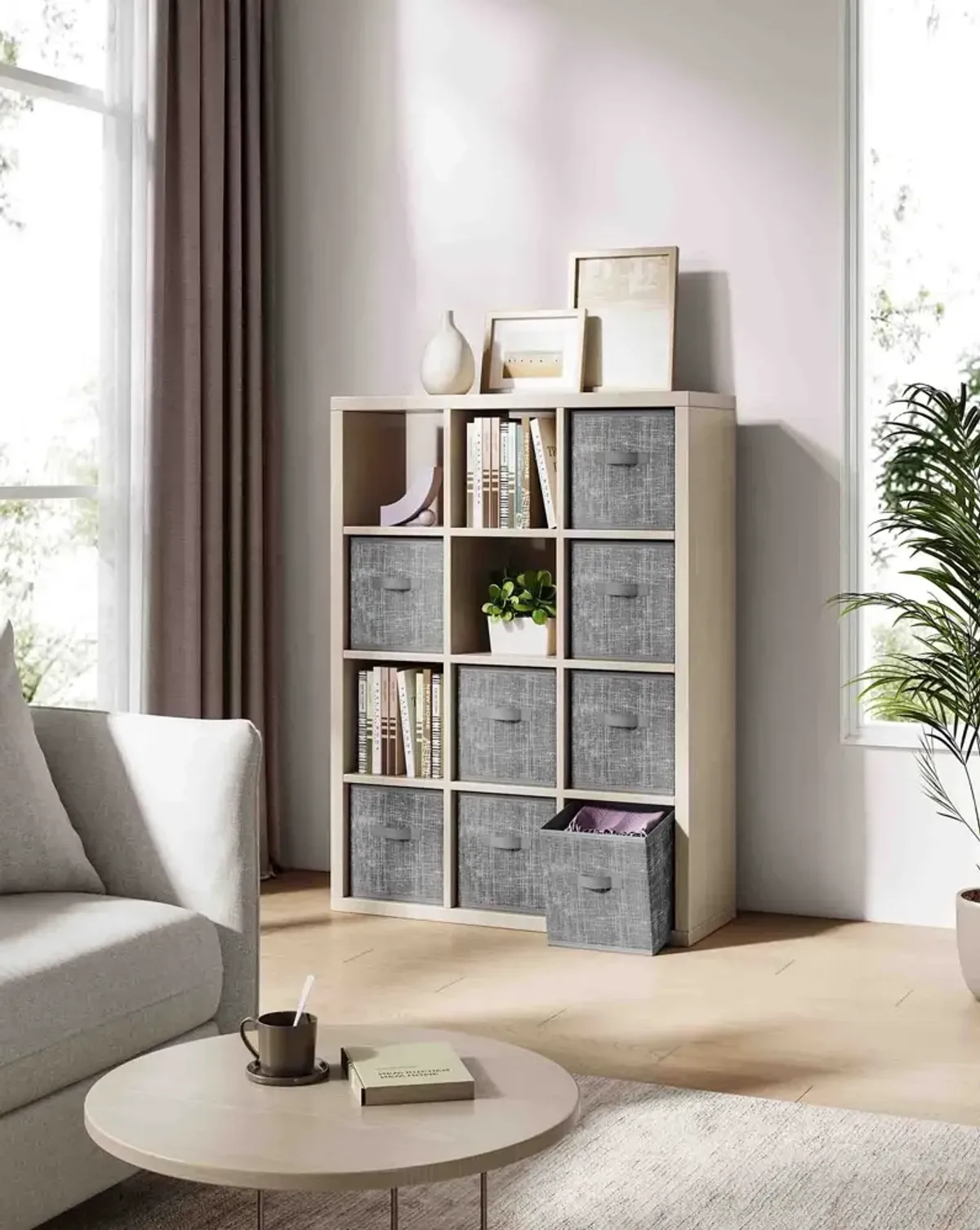 Set of 8 Storage Cubes for Versatile Organization and Stylish Home Décor